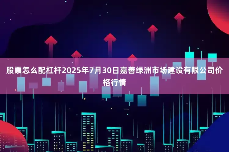 股票怎么配杠杆2025年7月30日嘉善绿洲市场建设有限公司价格行情